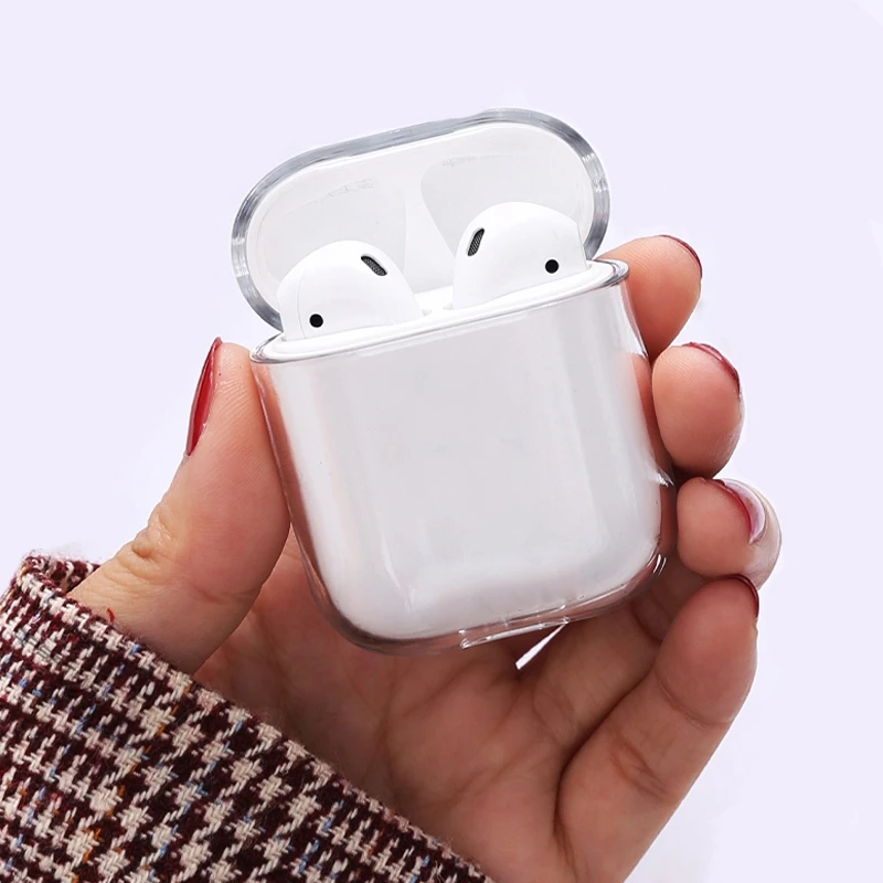 

Transparent Wireless Earphone Charging Cover Bag for Apple AirPods 1 2 Pro Cases Hard PC Bluetooth Box Headset Clear Protective