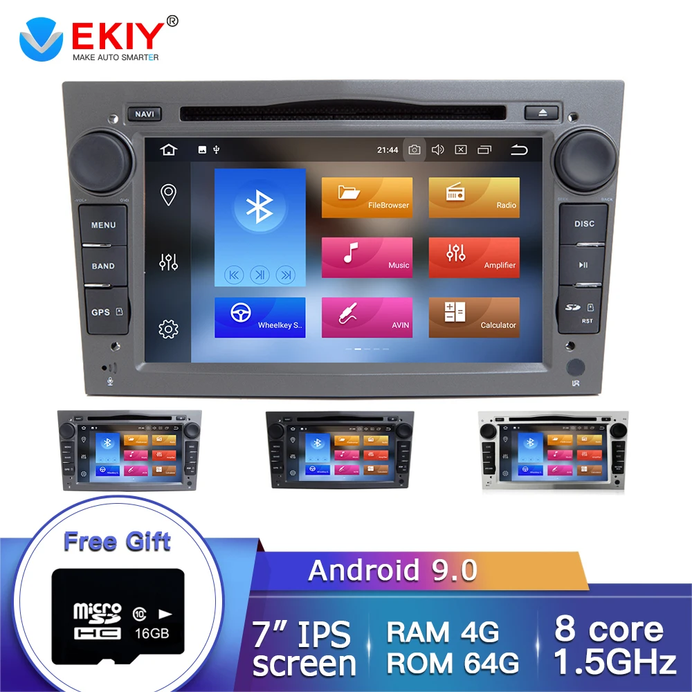 Автомагнитола EKIY 7 ''IPS DSP Android 9 0 2 DIN для Opel Vauxhall Astra H G J Vectra Antara Zafira Corsa Vivaro Meriva Veda