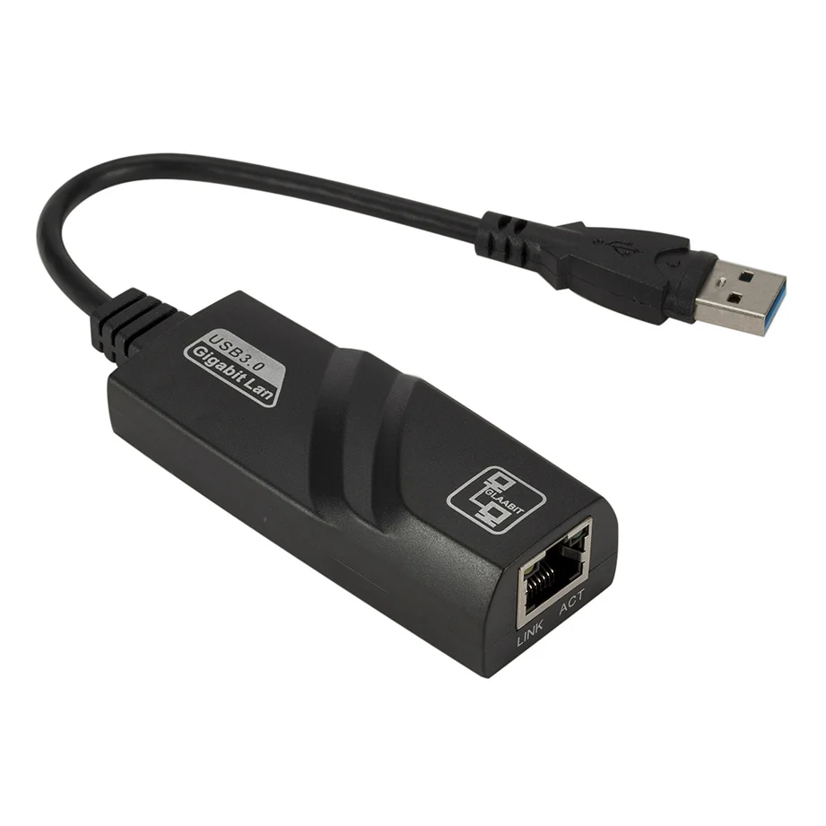 Адаптер USB Gigabit Ethernet с 3 портами 0 хаб на сетевую карту Rj45 Lan для Macbook Mac Desktop + Кабель
