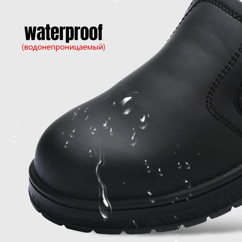 Мужская защитная обувь LARNMERN Рабочая со стальным носком удобная легкая дышащая