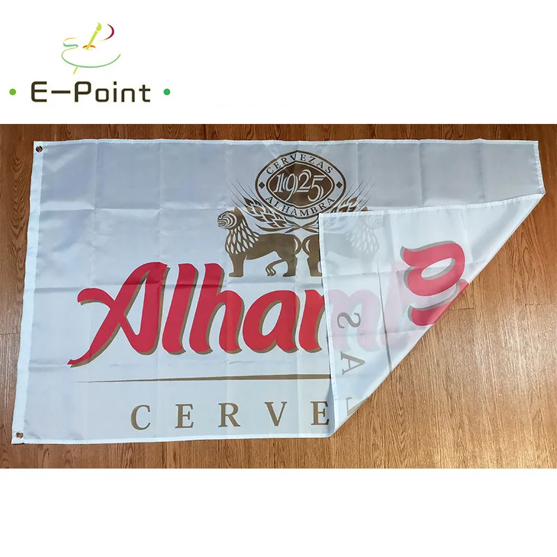 Alhambra Beer Flag 3ft*5ft (90*150cm) Size Christmas Decorations for Home Banner Indoor Outdoor Decor BER117 | Дом и сад