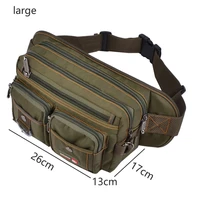men chest pack waterproof waist bags large capacity fanny pack for men multifunction phone pouch oxford