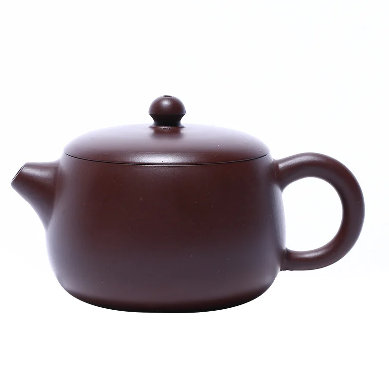 

Raw Ore Purple And Vermilion Clay Jade Bowl Yixing Dark-red Enameled Pottery Teapot Full Manual Teapot Goods
