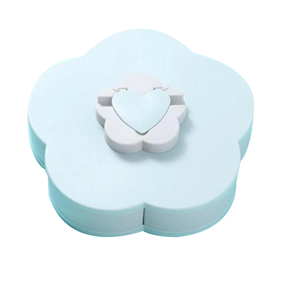 1/2 слойная пластиковая коробка для конфет в форме цветка вращающаяся хранения