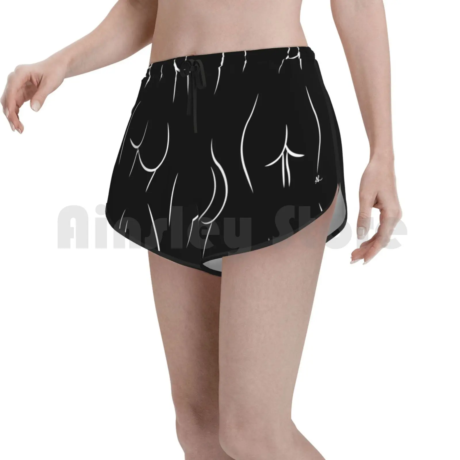 

Женские пляжные шорты для плавания с посадкой в виде Луны