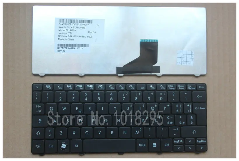 Клавиатура для ноутбука Gateway Mini LT21 LT2100 LT32 LT320 Packard Bell Dot SE SE2 ZE6 ZH9 9Z.N3K82.R1D IT|Клавиатуры
