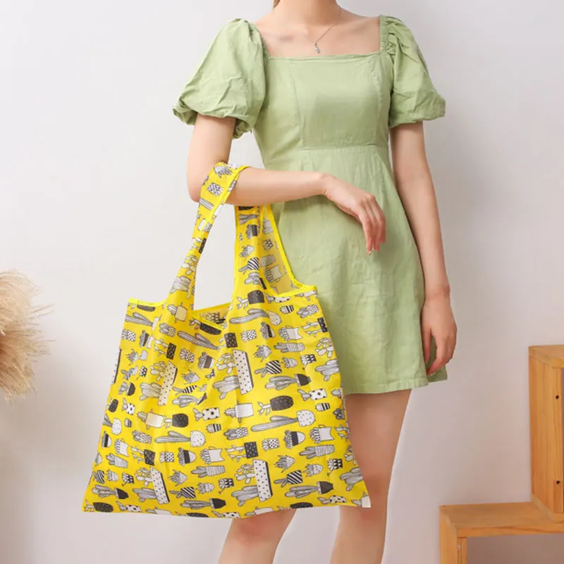 Сумка для покупок с персонажем из мультфильма многоразовая эко-сумка складные