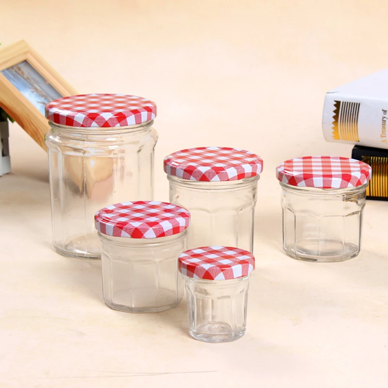 

2021 Glass Jars Canning Jars With Red Lids for Jam, Honey, Wedding Favors, Shower Favors, Baby Foods, DIY Magnetic Spice Jars