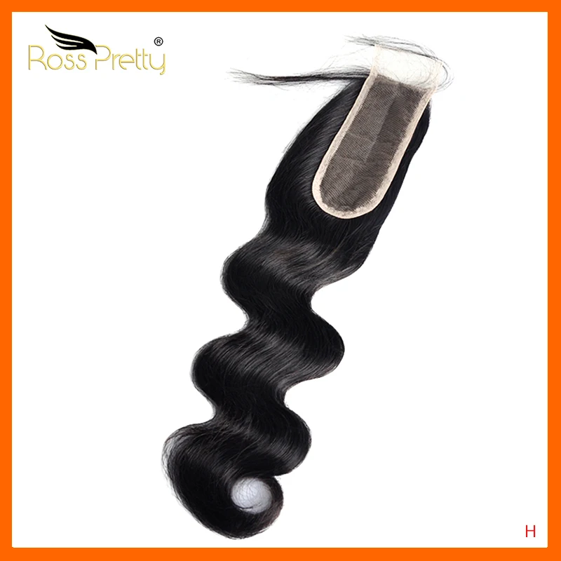 Ross довольно перуанские волнистые волосы для придания объема Кружева Закрытие 2x6