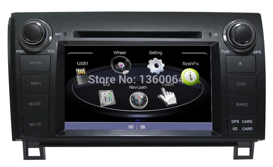 2 din 7&quot Car DVD GPS For Toyota Tundra Sequoia Navigation Multimedia System Audio Video Player Media Stereo Head Unit Autoradio |