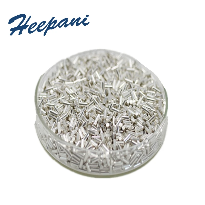 Бесплатная доставка серебряный металлический слиток с 99.99% чистыми гранулами и