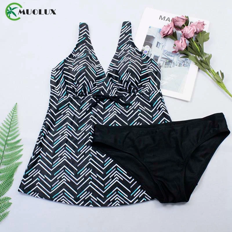 XXXXXLTankini женский купальник женский купальник с открытой спиной Бикини Танкини высокая талия Холтер Глубокий v-образный вырез пляжный купальник размера плюс