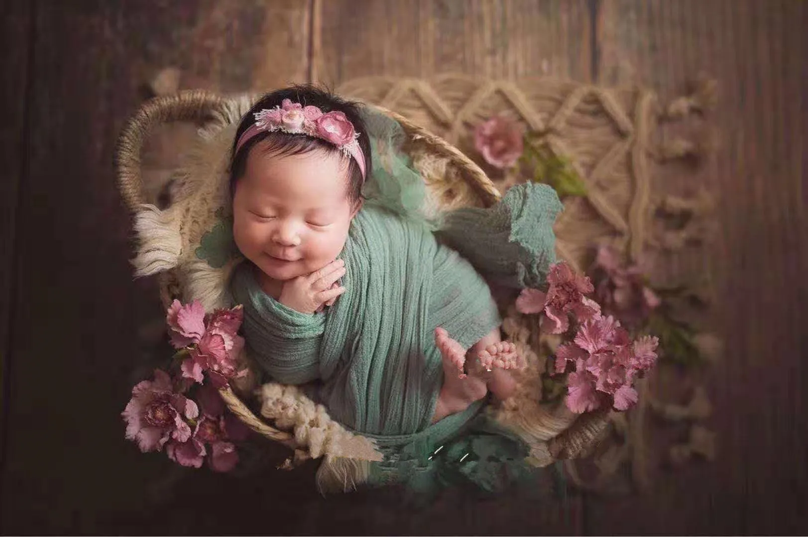 Реквизит для фотосъемки малышей студийный тканый аксессуар корзина реквизит