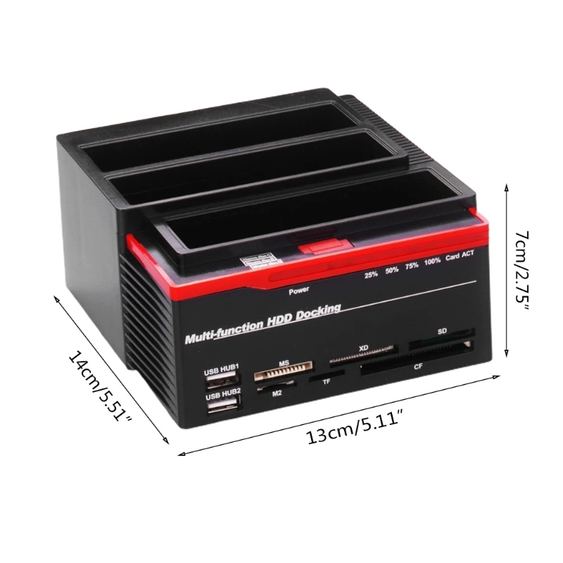 

Корпус для дублирования SATA/IDE, 3 диска, 5 Гбит/с