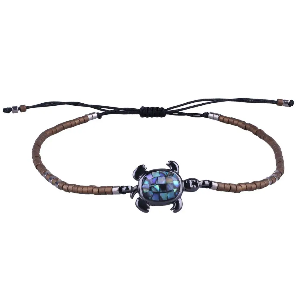 KELITCH Seashell Абалон браслеты с подвесками ручной работы Новые бисер Miyuki бисером