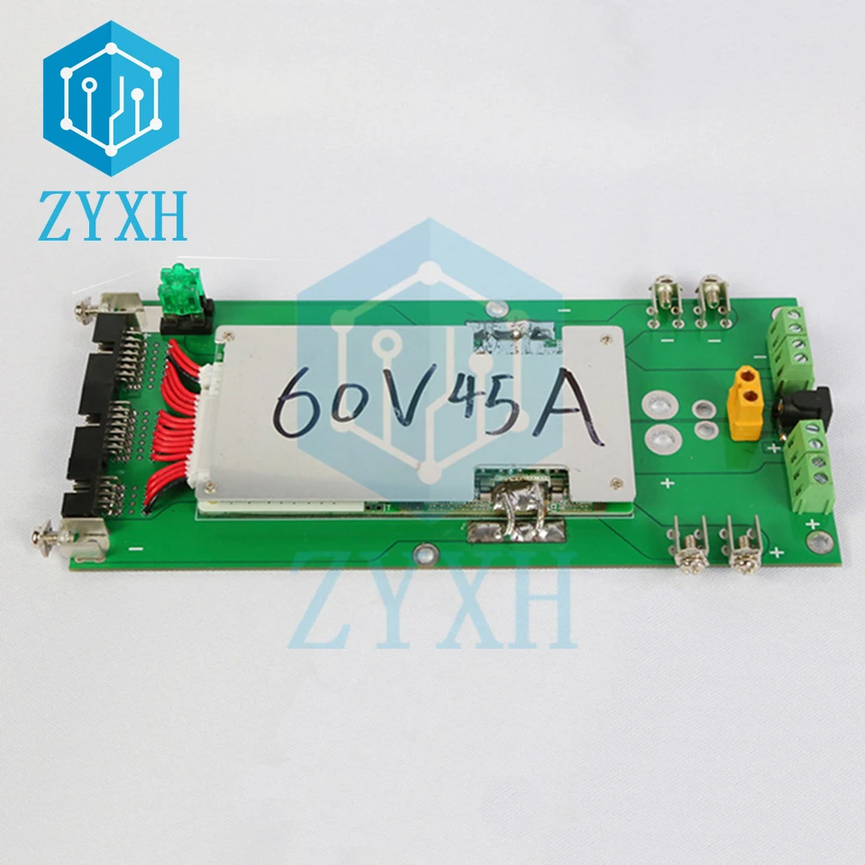 Фото BMS 17S Power Wall 60 в 18650 аккумуляторных батарей, коробка-держатель 45 А, зарядная плата, слой, встроенный блок питания «сделай сам» для электровелос... №3