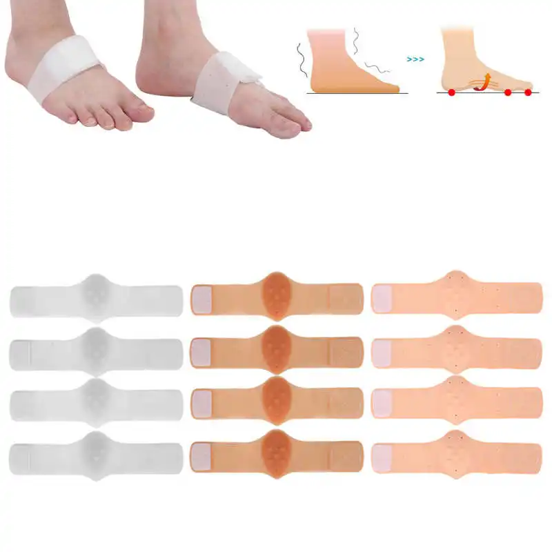 

Pedicure Pedicure Tools 2 Pairs Arch Pad Adhesive Support Silicone Insole Elastic Flat Foot Care Supplies Toe Corrector