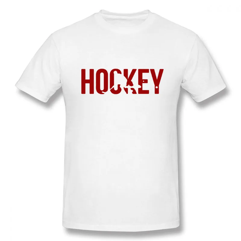 

Hockey Cool Funny Men's T-Shirt Short Sleeves Hip Hop Vintage Gift Tees Casual T Shirts