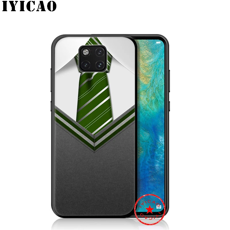 IYICAO галстук для костюма человека мягкий чехол huawei Коврики 30 20 10 lite рro Y6 Y7 Y9 Prime 2018