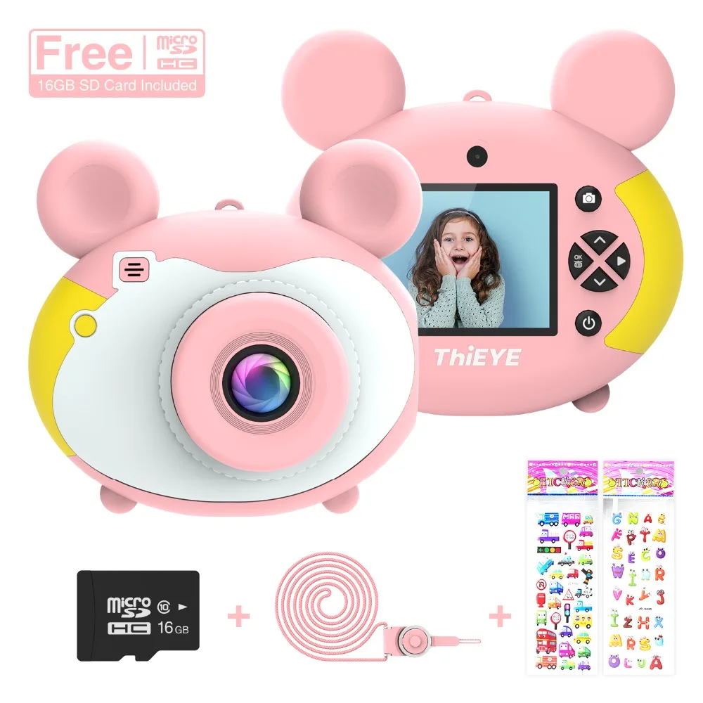 ThiEYE Kiddy 2 детская мини-камера детские развивающие игрушки для детей подарки подарок на день рождения цифровая камера 1080P проекция