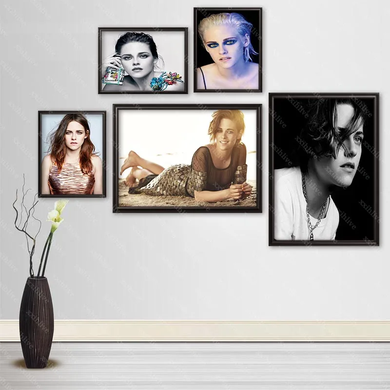 

Custom Actor Kristen Stewart Silk Cloth Canvas Poster Home Decoration Wall Art Fabric Poster Print More Size 30x45cm,40x60cm