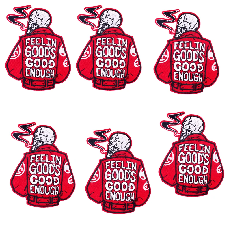 10 шт./компл. оптовая продажа нашивки в стиле хиппи рок для одежды термоклейкие на