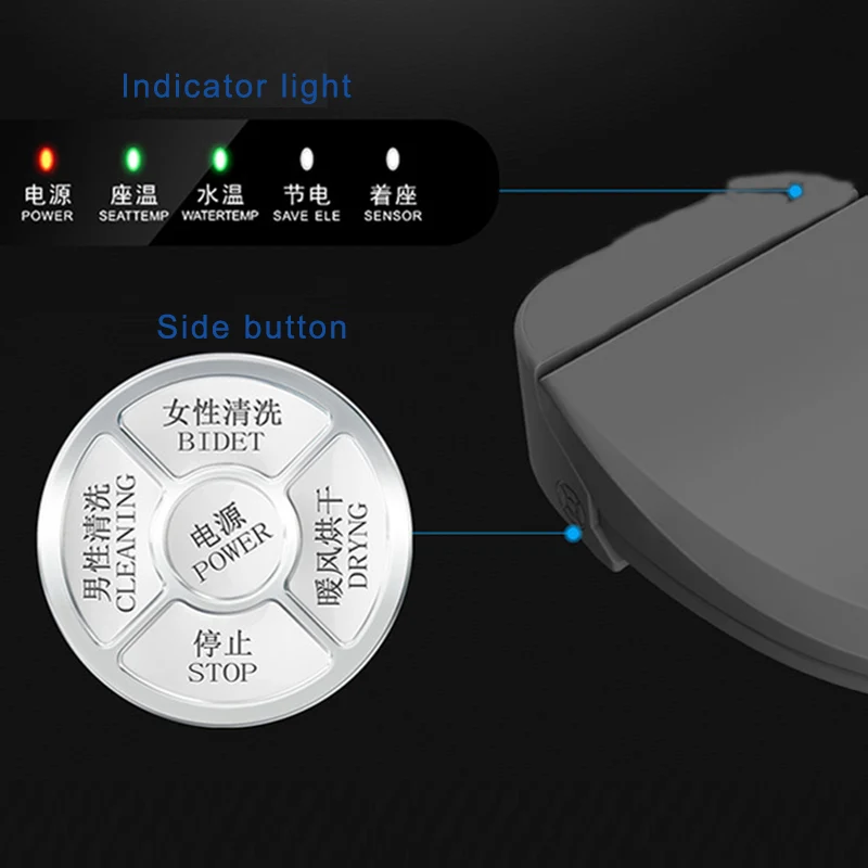 Умное сиденье для унитаза Wetips тихие сиденья туалета массажное спа биде |