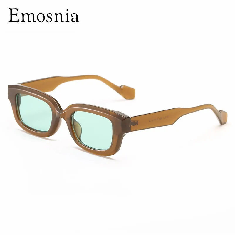

New Vintage Rectangle Sunglasses Women 2022 Fashion Small Colorful Sun Glasses Men Retro Steampunk Eyewear Shades UV400 Oculos