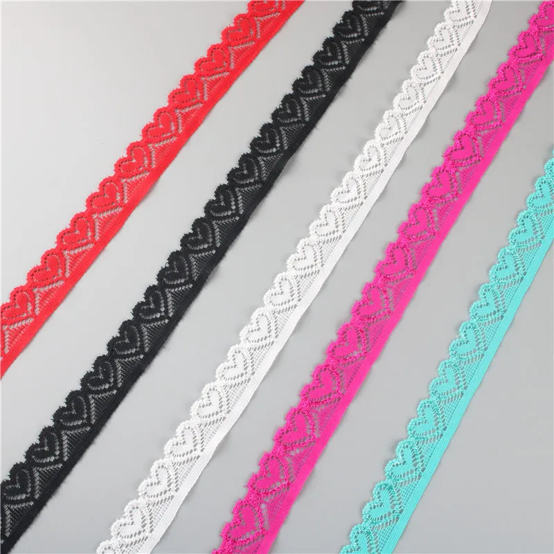 Красивая эластичная кружевная лента 10 ярдов/партия ширина 18 мм ткань ремесла
