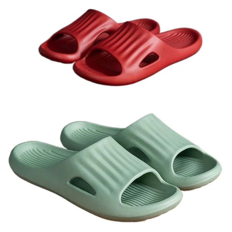 

Новинка лета 2021, мужские домашние Нескользящие тапочки на мягкой подошве из ЭВА для ванной комнаты, удобные тапочки для влюбленных