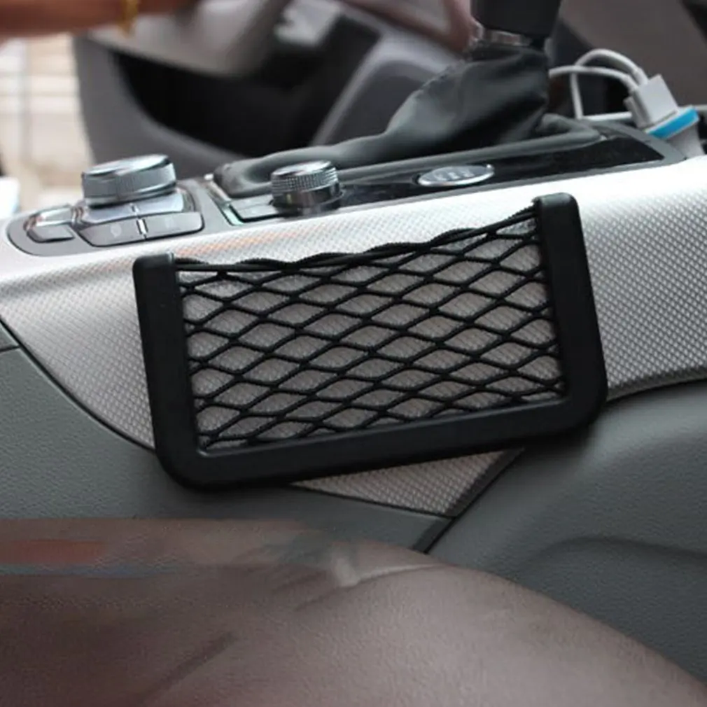 

Universal Car Storage Bag Elastic Flexible Mesh Back Storage Bag Adjustable Auto Stowing Tidying Interior Accessories