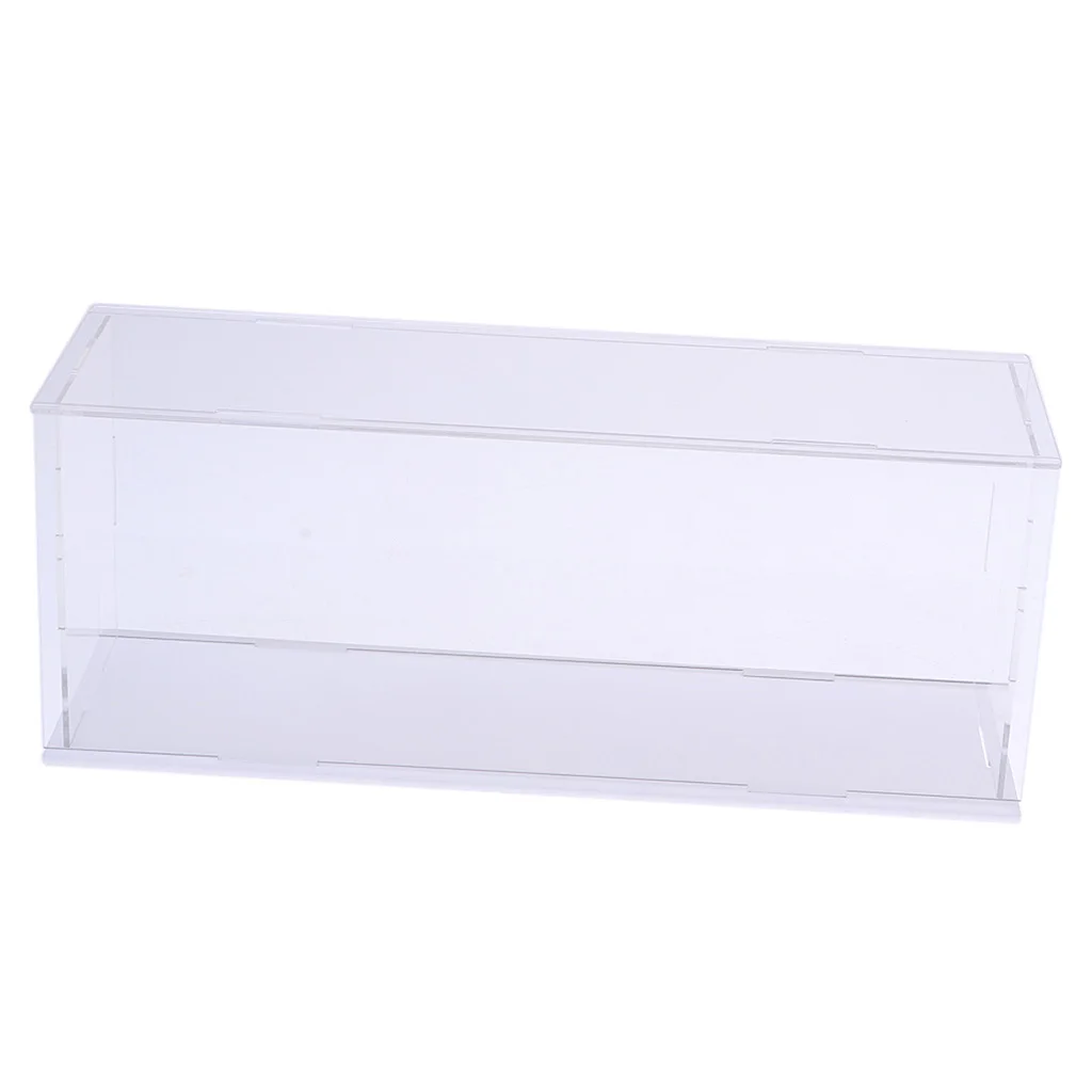 

MagiDeal Modern Acrylic Toy Display Show Case Dustproof Box Ornament Protection Tool 28x8x11cm