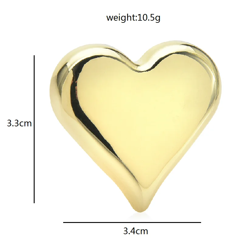 Wuli&ampbaby 2-color Metal Brooches For Women Men All Match Ins Style Love Office Party Brooch Pins New Year Gifts - купить по