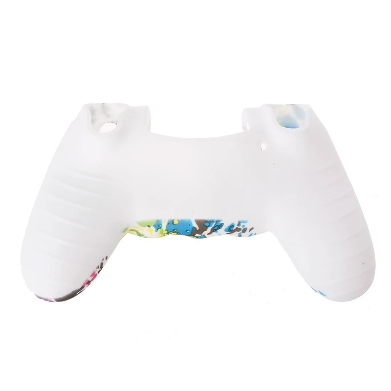 

K3NB Anti-Slip Multicolor Silicone Guards Cover 2 Joystick Caps For 4 PS4 Controller