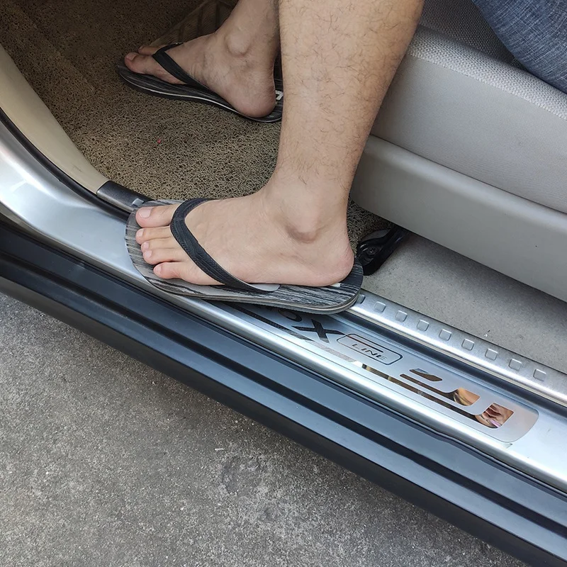 Автомобильные стильные аксессуары из нержавеющей стали Накладка на порог защита