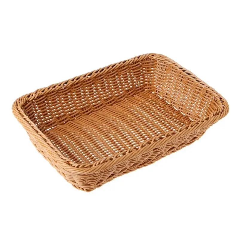 Натуральный ротанг плетеная корзина для хранения из соломенная домашнего стола