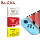 Карта памяти SanDisk Nintendo Switch, 256 ГБ, 128 ГБ, 100 МБс.с, Micro SD, 4K, Ultra HD, флэш-карта, карта памяти Microsd TFSD, карта памяти