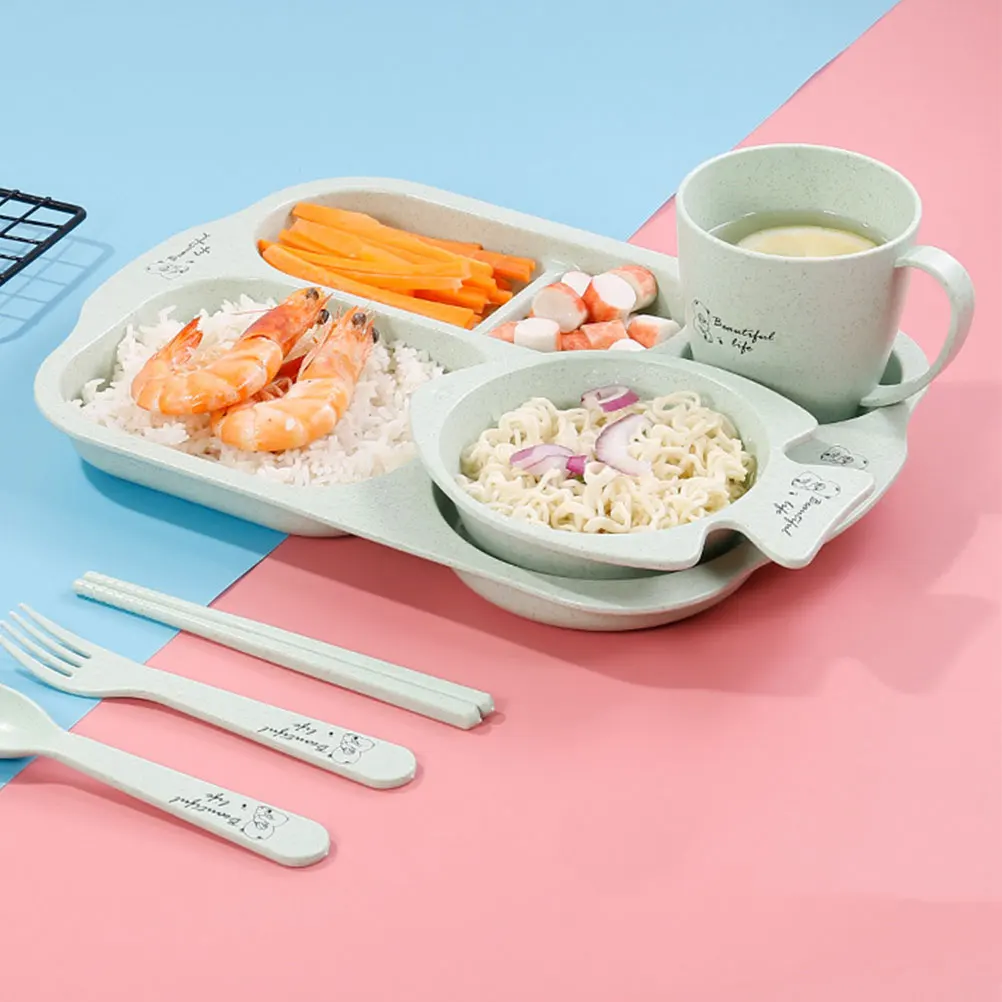 6 шт. креативная миска из пшеничной соломы изысканный обеденный поднос