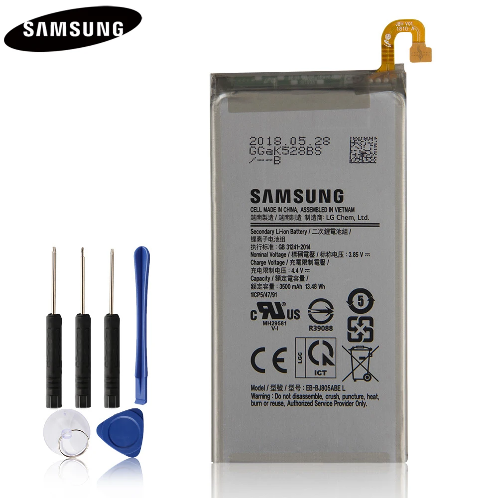 EB BJ805ABE для Samsung Galaxy A6 Plus + A6Plus A605 J6 J6Plus J805 3500 мАч|Аккумуляторы мобильных телефонов| |