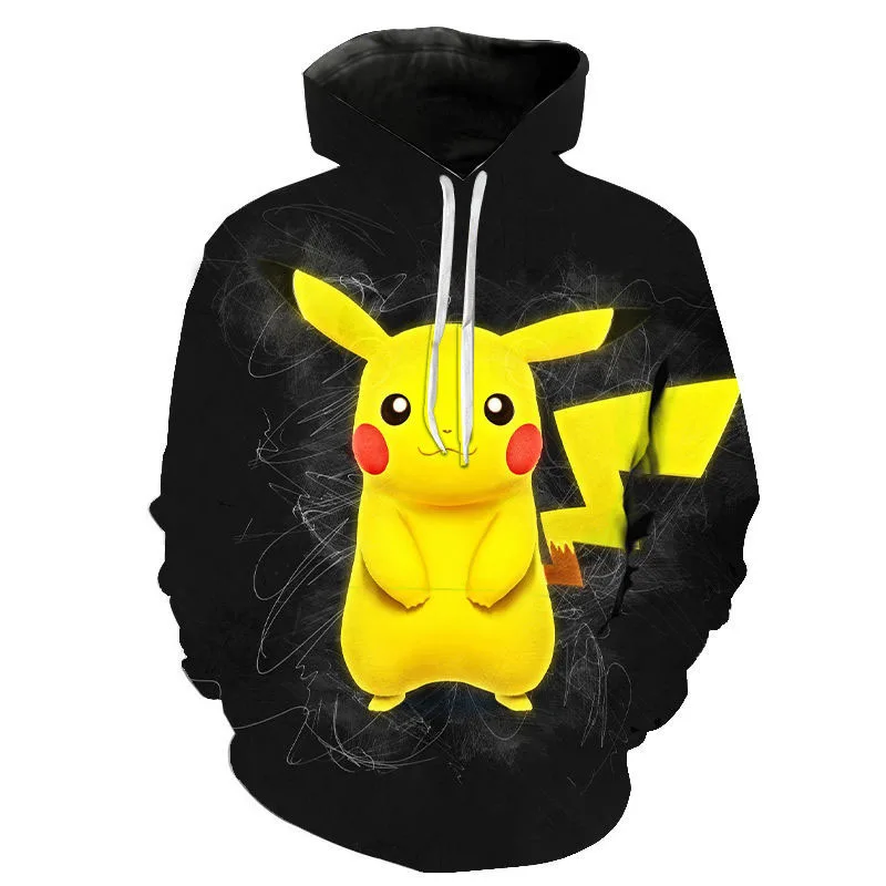 

New Men Women Sweatshirts Comic Cartoon Pokemon Pullover Long Sleeve Hoodies 3D Printed Streetwear Boy Girl Pullover Jacket