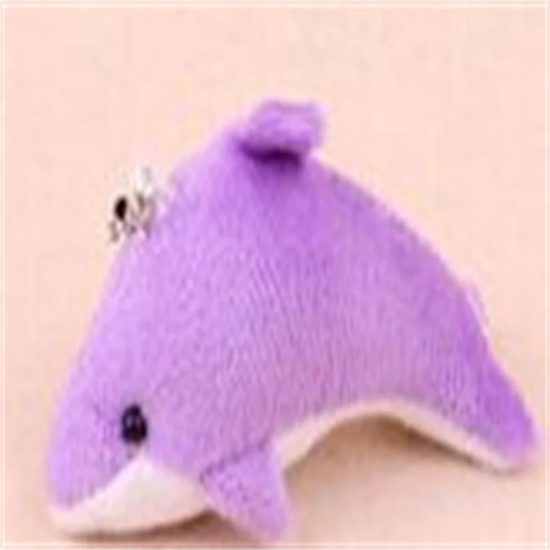 

10Pcs/Lot 5CM Mini Super Kawaii Little Dolphin Shark Whale Plush Keychain Wedding Bouquet Decor Accessories Soft Doll Toy