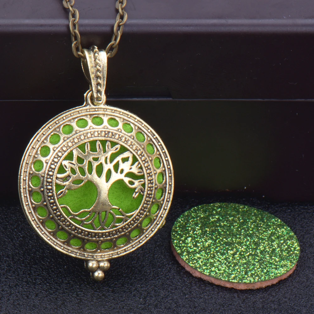 

10 шт./лот бронзовый цвет, ароматическое ожерелье в стиле ретро, античный кулон, магнитный духи, эфирное масло, диффузор, медальон для аромате...