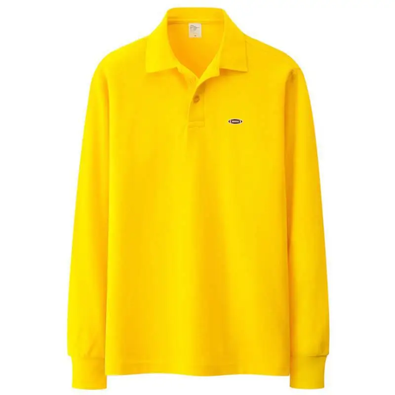 Высокое качество мода 2020 повседневные однотонные мужские рубашки поло 100% хлопок