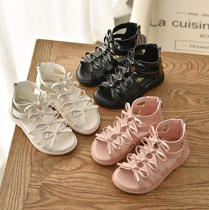 Enlarge JY Summer Children girls Roman shoes Girl Shoes Flat casual sandals shoe 21-36 3colors TX07