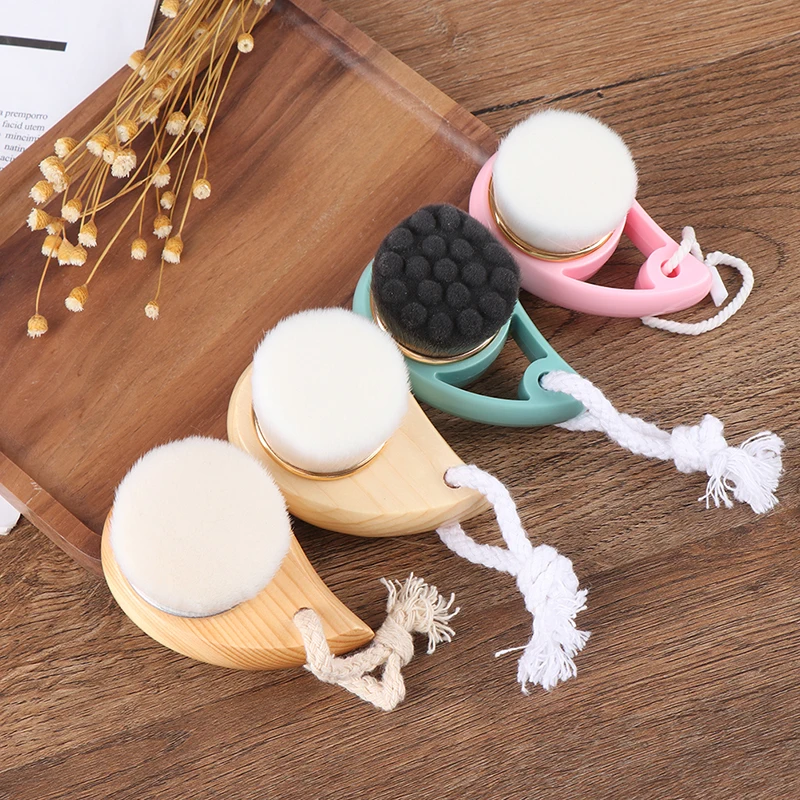 1pc Face Clean Brush Wash Deep Cleansing Soft Fiber Mild Massager Facial Care Skin Pore New | Красота и здоровье