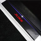 4 Шт Автомобильные накладки на пороги и устойчивая к царапинам углеродного волокна накладка педаль наклейки для Nissan Juke Авто порога двери защита аксессуары