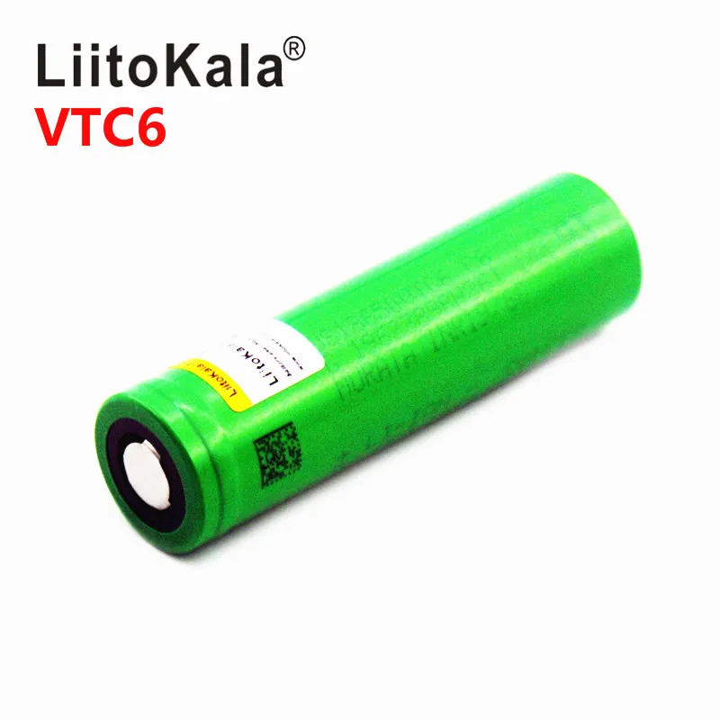 Литий-ионный аккумулятор Liitokala VTC6 3 7 в 3000 мАч 18650 30 А | Электроника