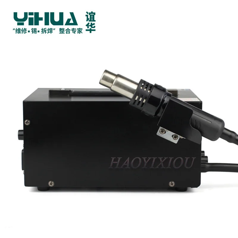 YIHUA 8508D + светодиодный термопистолет с цифровым дисплеем паяльная станция SMD