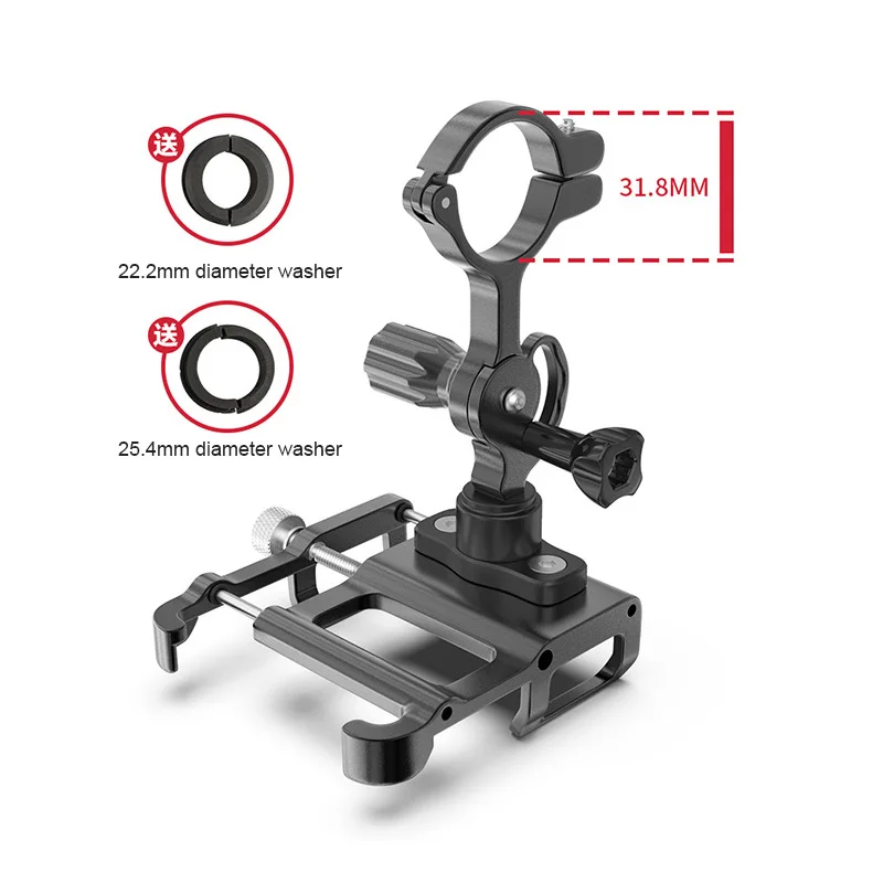 gub plus 15 bike phone holder black aluminum alloy 60 100mm wide bicycle handlebar mount rotate navigation rack bike accessories free global shipping