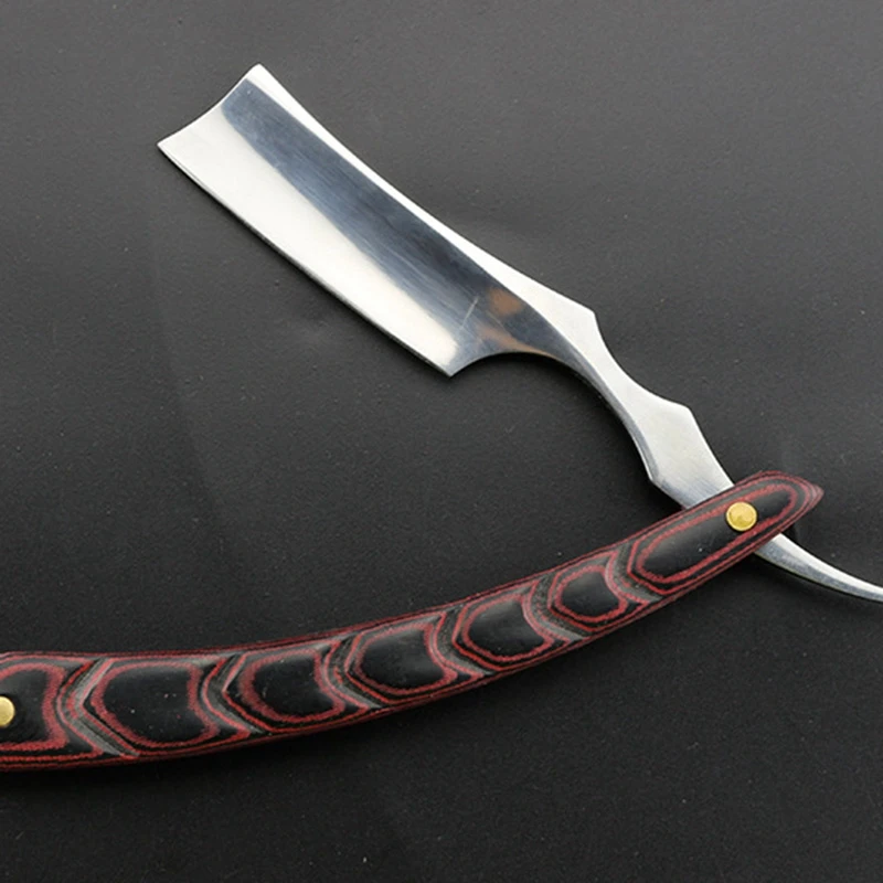

Folding Wooden Handle Scraper Shaving Knife Razor Stainless Steel Men